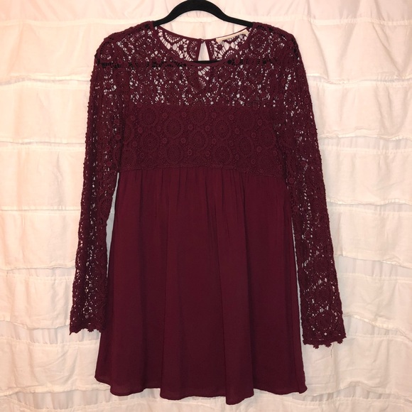 VICI Lace Sleeve Boho Dress - Picture 1 of 5